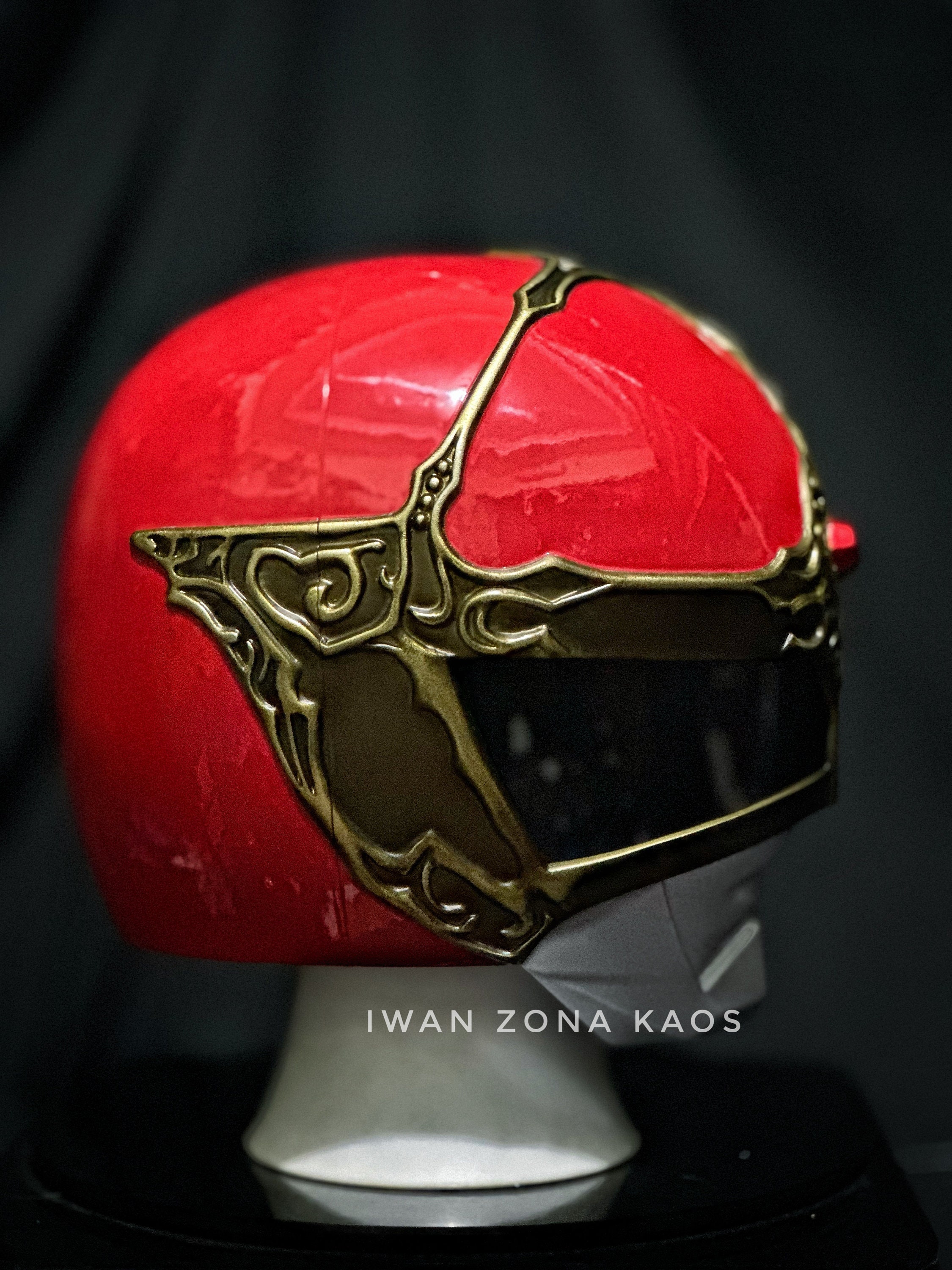【新品未使用】ジャッジ エイリアン オマージュ Y2K オレンジ ・シルバー Goggle Red Dai Sentai Helmet / Power Ranger Helmet - Etsy