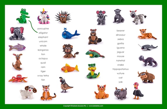 Animal Alphabet Placemat Educational - Etsy Australia Animal Alphabet Placemat Educational - Etsy Australia