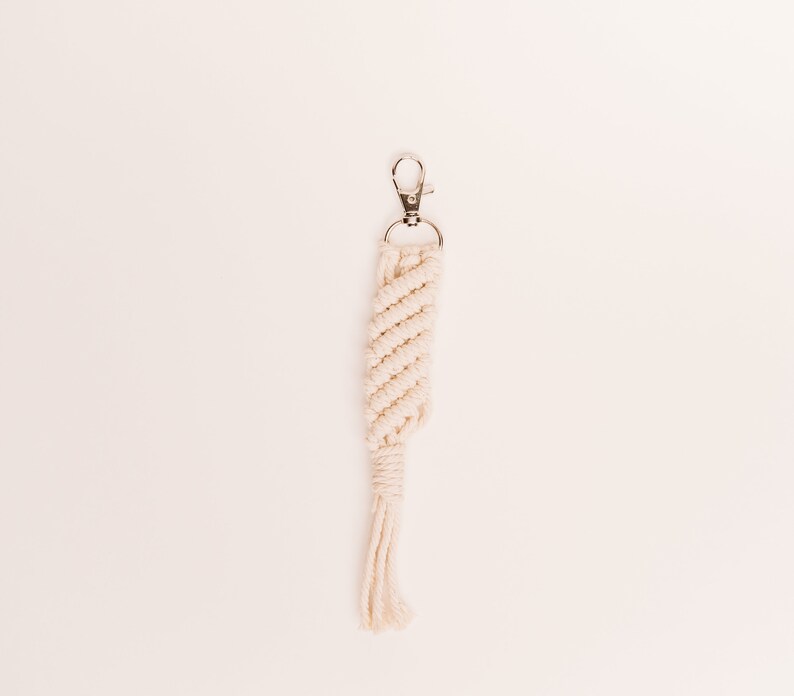 Macrame Keychain Key ring Boho Keychain SPIRAL macrame accessories