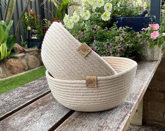 Large rope bowl