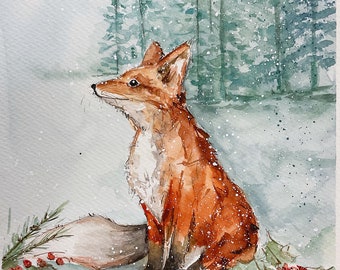 One off original watercolour painting on quality Arches paper.