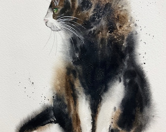 One off original watercolour painting on quality Arches paper.