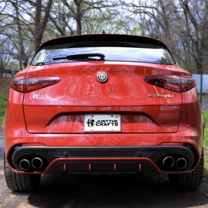 Alfa Romeo Stelvio Diffuser Stripe Decals (QV)