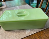 Jeannette 4x8 Refrigerator Jar and Lid