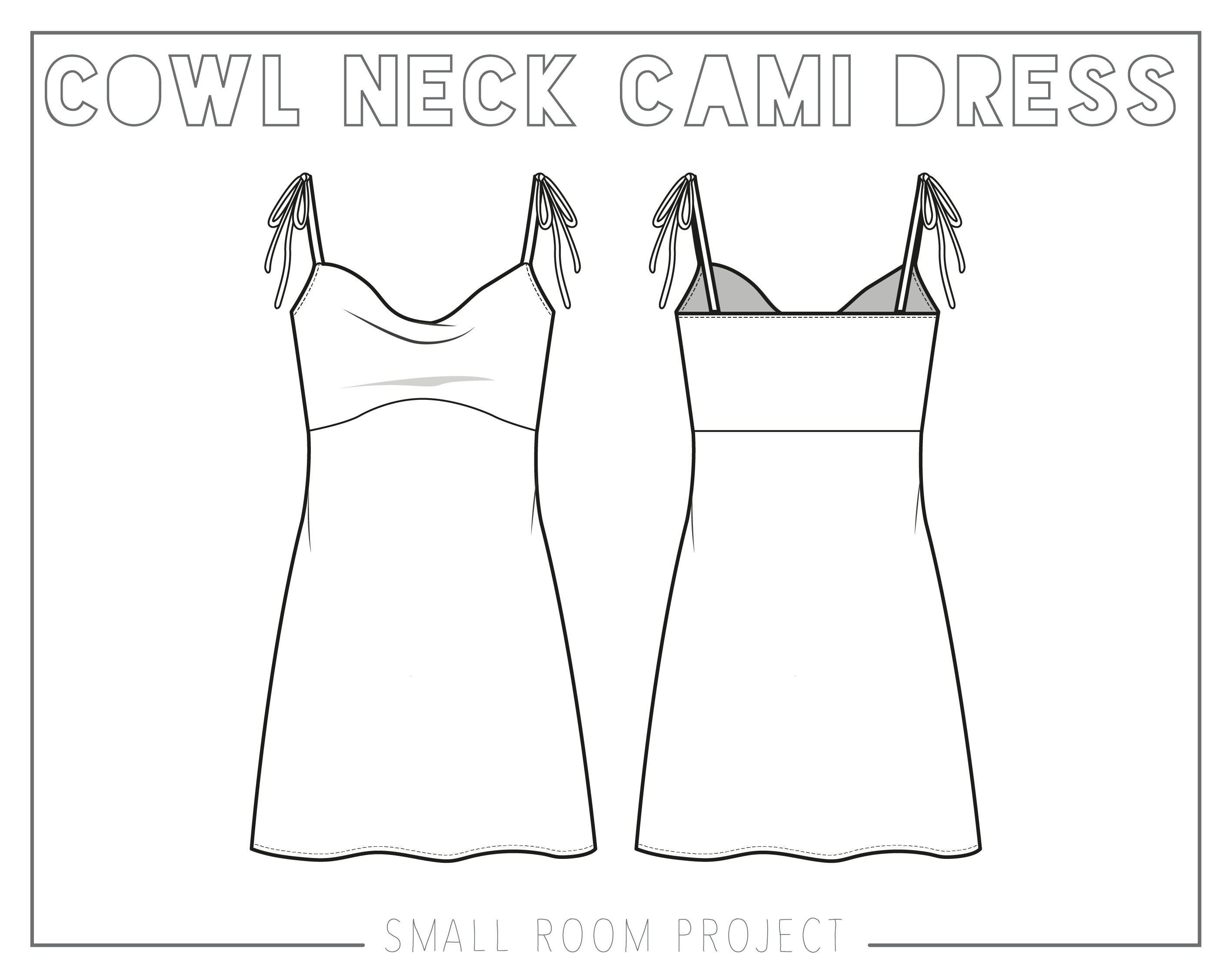dress technical drawing