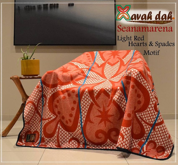 Basotho Blanket Seanamarena Hearts (Red and White) campestre.al.gov.br