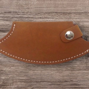 Handmade Alaska Leather Ulu Knife Quality Sheath Natural Belt Loop For Inupiat Standard 6" Knife Only-Knife Protection Or Replacement