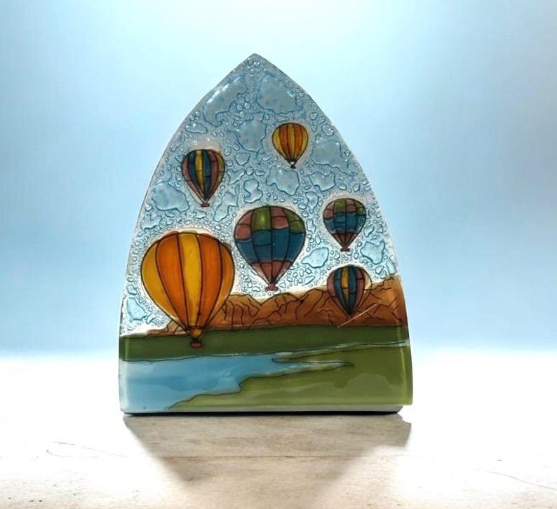 AlaskanConnection Fused Glass Night Light