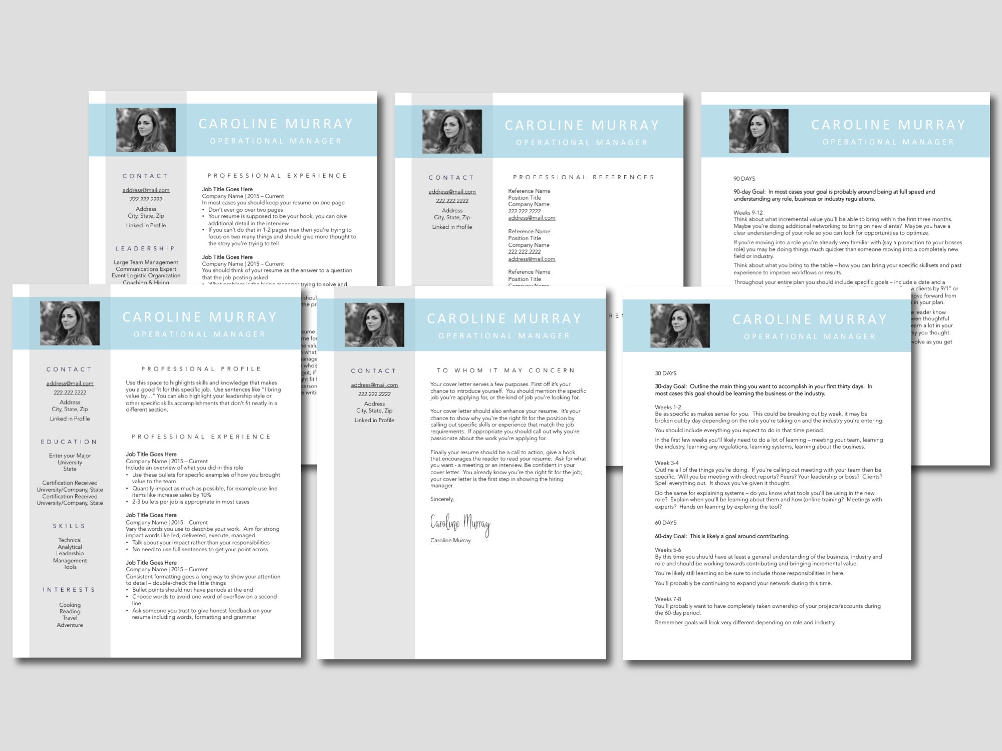Professional Interview Package Bundle for Job Search: Resume - Etsy