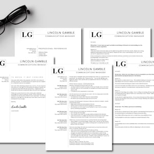 Paquete de paquetes de entrevistas ejecutivas para la búsqueda de empleo: CV, carta de presentación, referencias y plantillas de planes de 306090 días