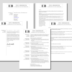 Paquete Career Launch Essentials: currículum vitae, carta de presentación, referencias y plantillas de planes de 30, 60 y 90 días