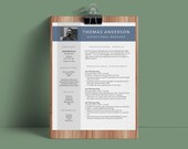 Modern Professional Resume Template with Photo | Simple Creative CV Builder | Instant Digital Resume Download