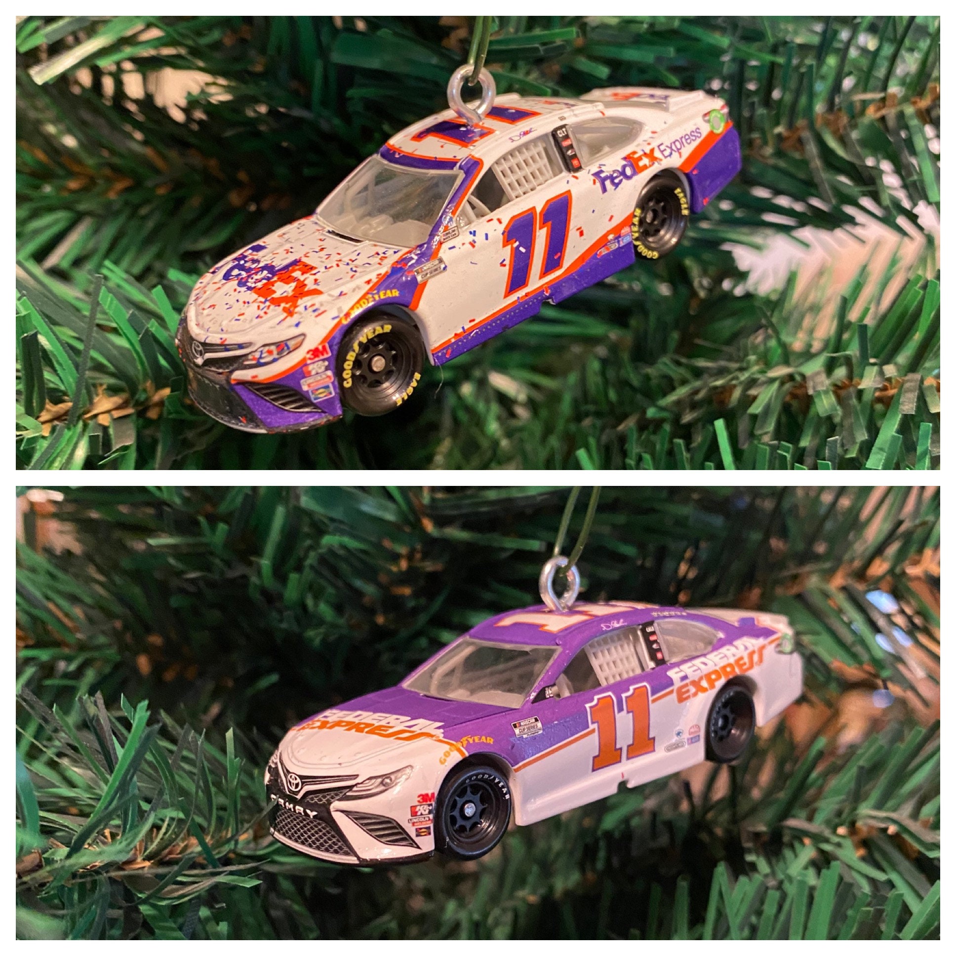 Denny Hamlin 11 NASCAR Race Car Christmas Ornament Choose Etsy
