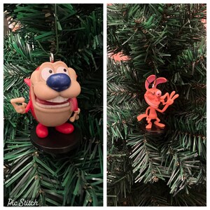 Nickelodeon Ren And Stimpy Character Christmas Ornaments!! Purchase supports education!