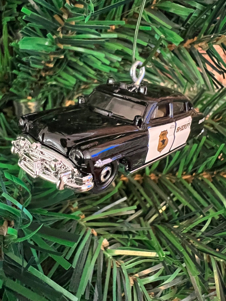 1951 Hudson Police Car Christmas Ornament Purchase Etsy