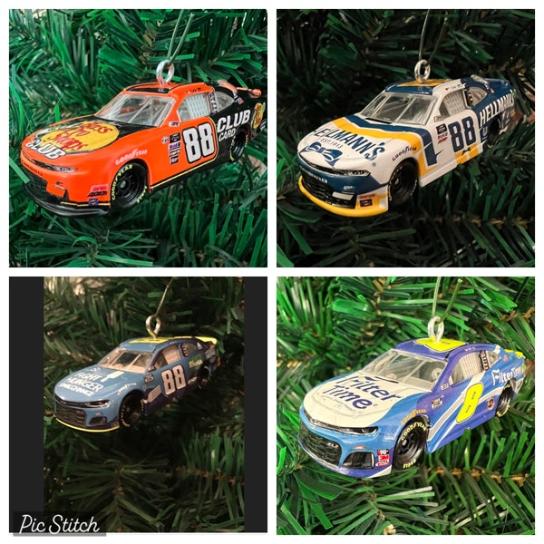 Dale Earnhardt Jr. #88 and #8 NASCAR Race Car Christmas Ornaments!! Choose One!! Purchase supports education!