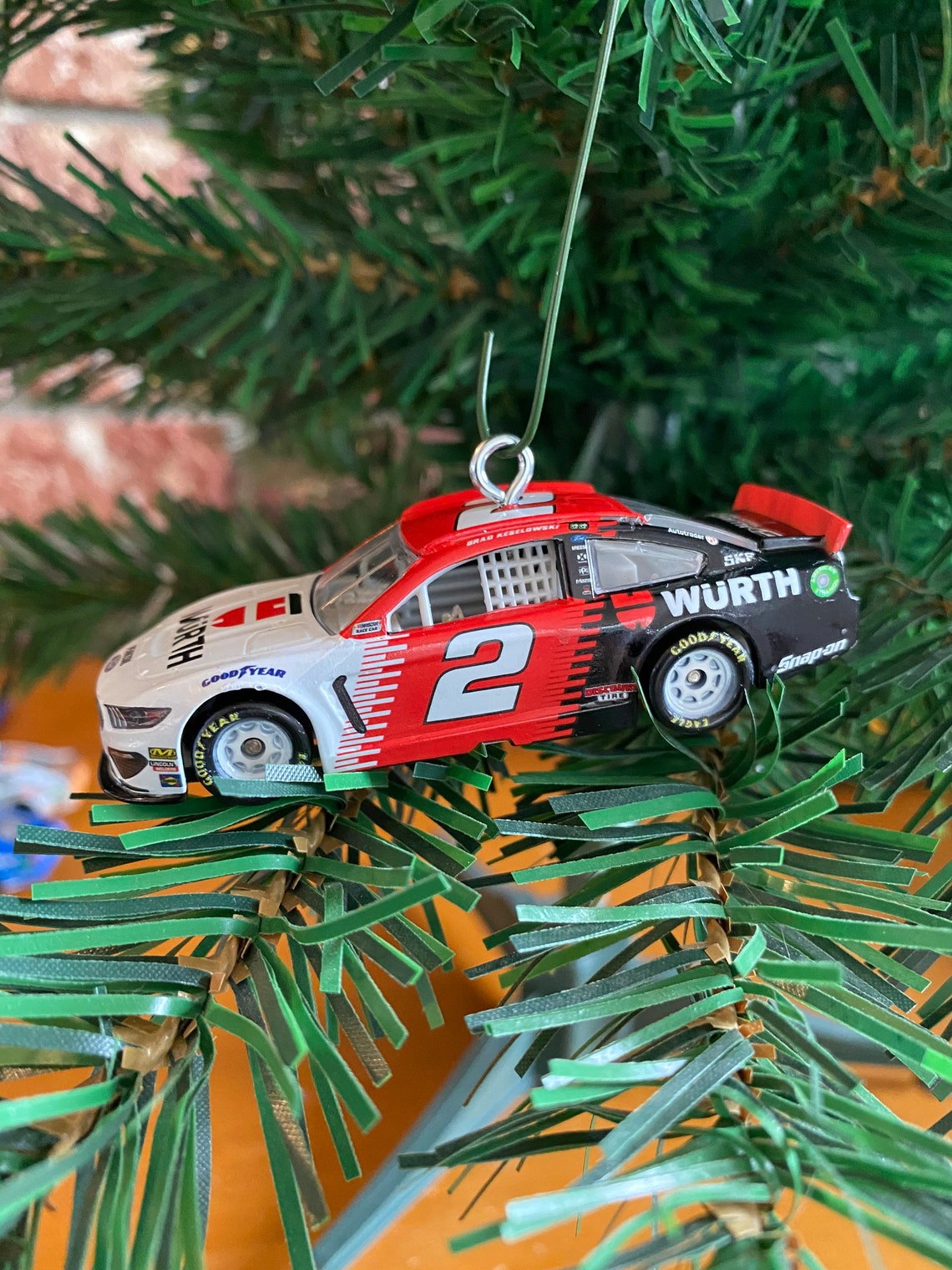 Brad Keselowski 2 NASCAR Race Car Christmas Ornament Etsy