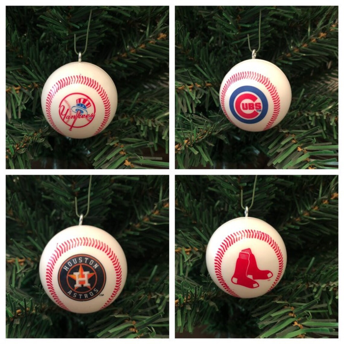 MLB Baseball Christmas Ornaments Etsy