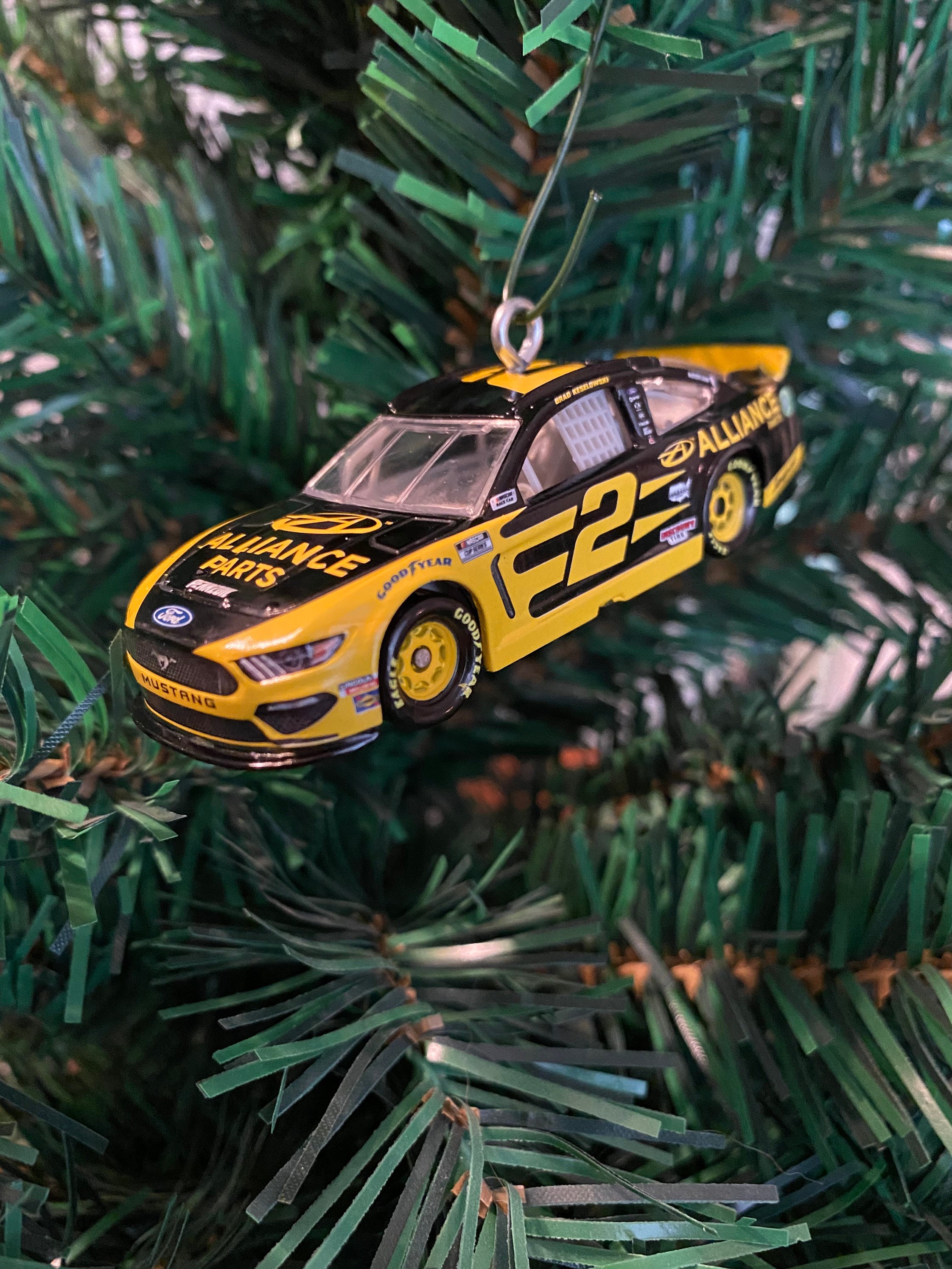 Brad Keselowski 2 NASCAR Race Car Christmas Ornament Etsy