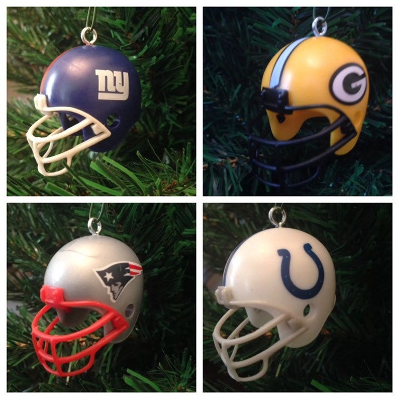 NFL Football Team Helmet Christmas Ornaments Choose One Etsy