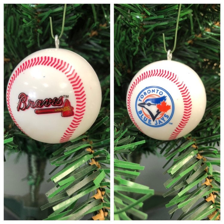 MLB Baseball Christmas Ornaments Etsy