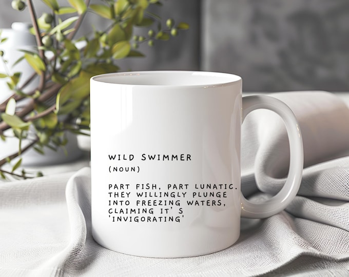Wild Swimmer Gift, Funny Swimming Gift, Open Water Swimming, Swimming lover gift