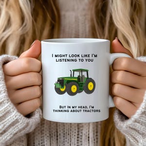 Tractor Mug, Gifts For Tractor Lovers, Funny Mug, Novelty Mug,Funny Farmer Gift, Tractor Present, Farmer mug