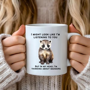 Badger mug,Badger Mug For Nature Lovers, Badger Themed, Badger Presents