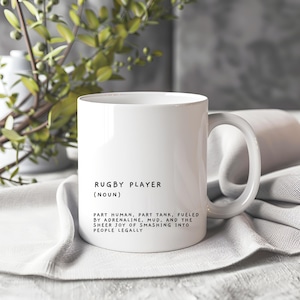 Rugby Mug, Funny Rugby Player Mug, Gift for rugby lover, Funny Mug, Rugby Lover