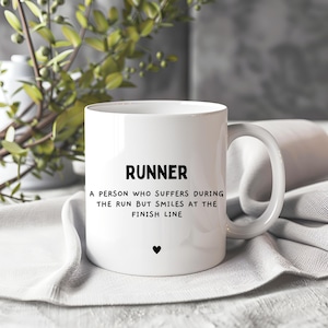 Mug de course, cadeaux pour les amateurs de course à pied, tasse drôle, tasse de nouveauté, cadeau de course drôle, cadeau de course