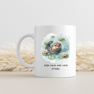 Otter Mug, Cute Otter Mug, Otter Lover, Funny Otter Gifts, Cute Mug, Funny Mug