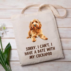Cockapoo Gift, Cockapoo Tote Bag, Dog Lover, Cute Tote Bag, Funny Tote Bag