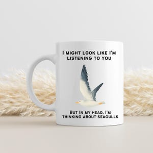 Seagull Mug, Seagull lover gift, seagull mug, seagull gift, Funny Seagulls Mug, Funny gift