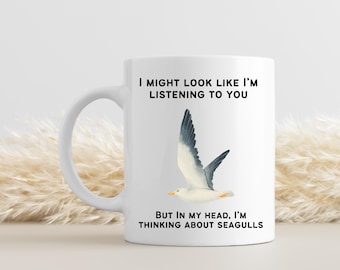 Seagull Mug, Seagull lover gift, seagull mug, seagull gift, Funny Seagulls Mug, Funny gift