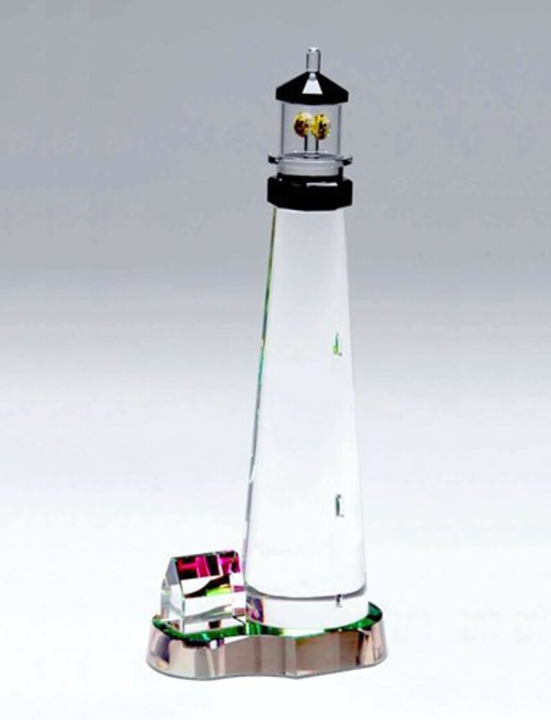 Crystal Lighthouse Handcrafted Crystal World Figurine CAPE FLORIDA LIGHTHOUSE - Etsy