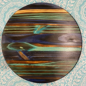 Gebrannte Lazy Susan Shou Sugi Ban Housewarminggeschenke für Feiertags-Tischdekor-Turn-Table