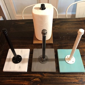 Pipe Paper towel holders Stains/paint optional