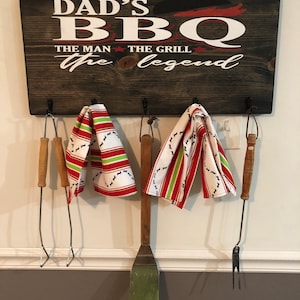 Dads bbq grilling utensil holder