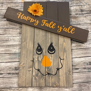 Reversible Scare crow/ snowman  and sign