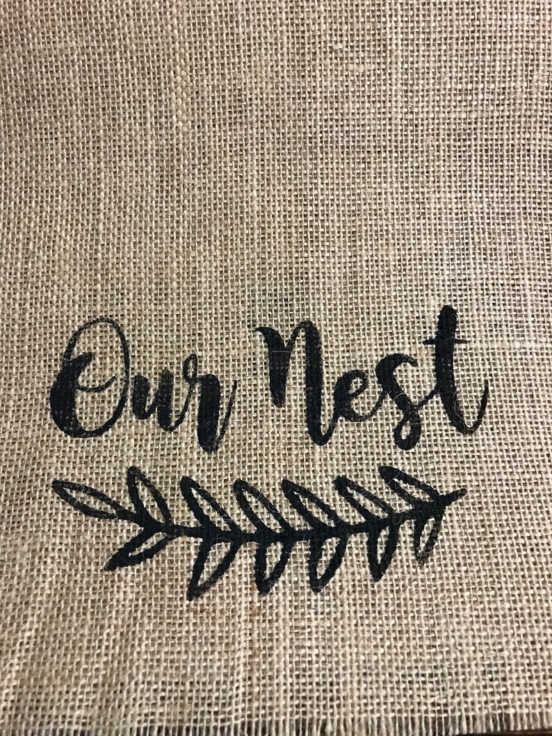 Burlap table runners