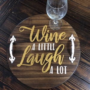 Wine a little 18 inch lazy susan