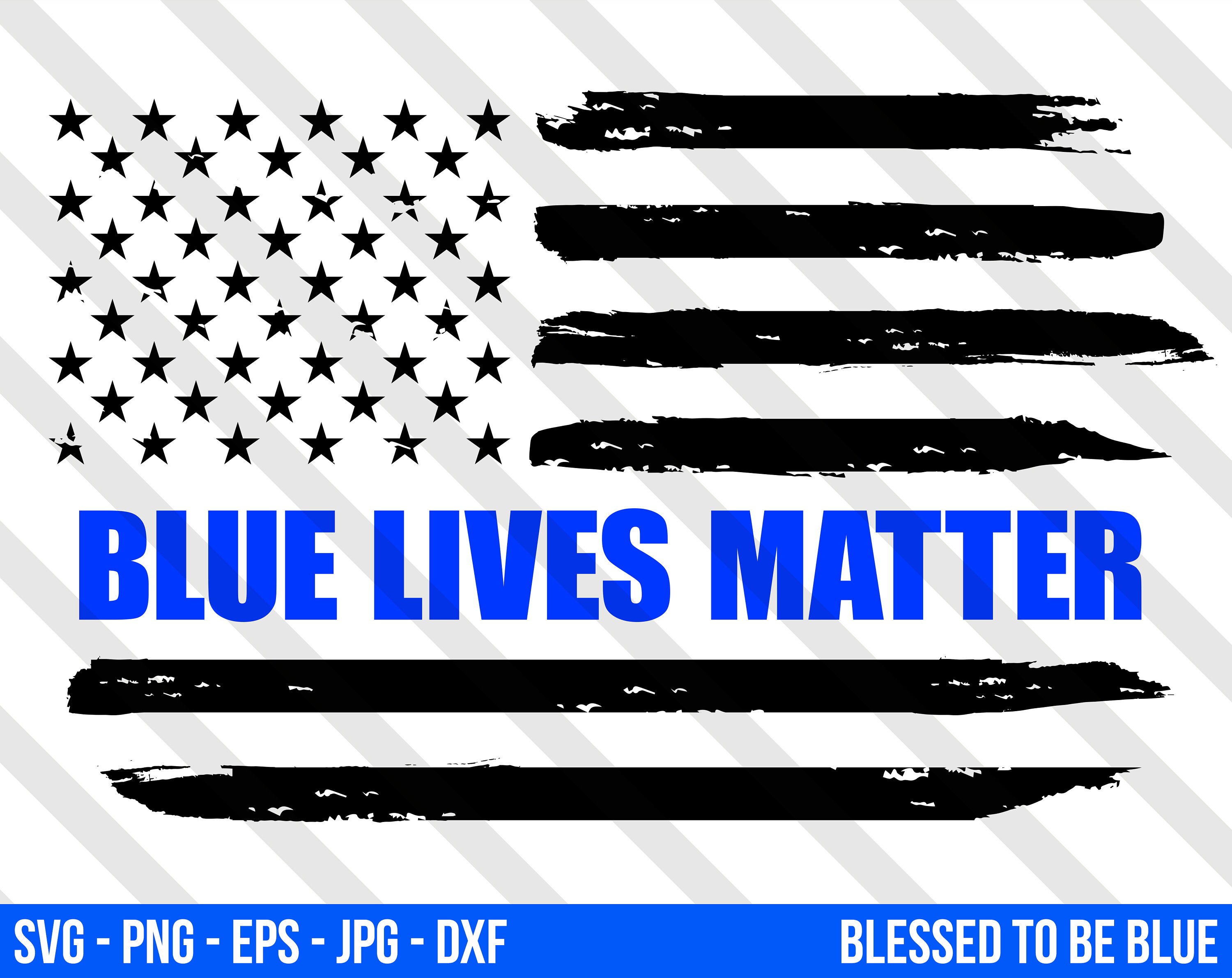 Download Thin Blue Line American Flag SVG Vector Png Eps Jpg Dxf ...