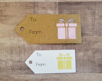 Cut Out Present Gift Tags - Set of 10