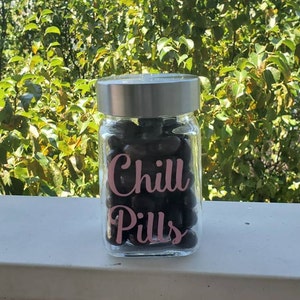 Chill Pills candy jar