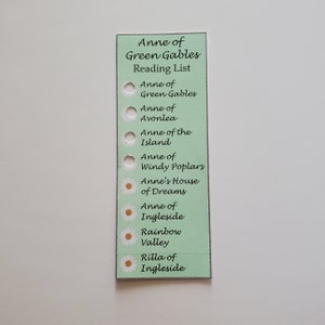 Anne of Green Gables Reading Tracker Bookmark