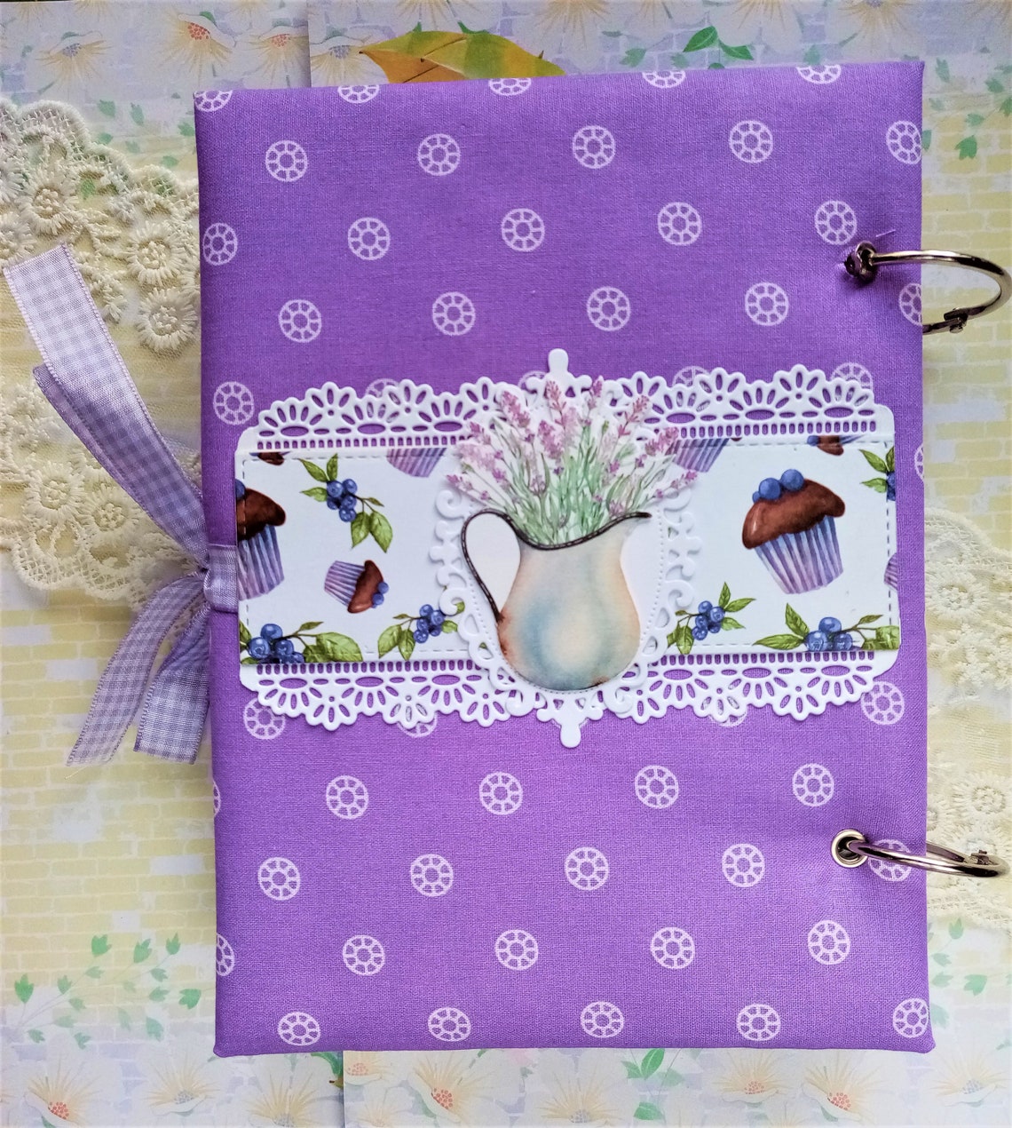 Handmade Recipe Book with 50 Blank Recipe Cards and 5 Etsy