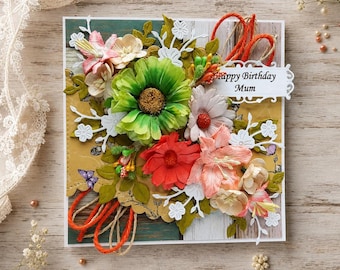 Luxury Birthday 3D Card – Personalised Handmade Greeting | Elegant Keepsake Card