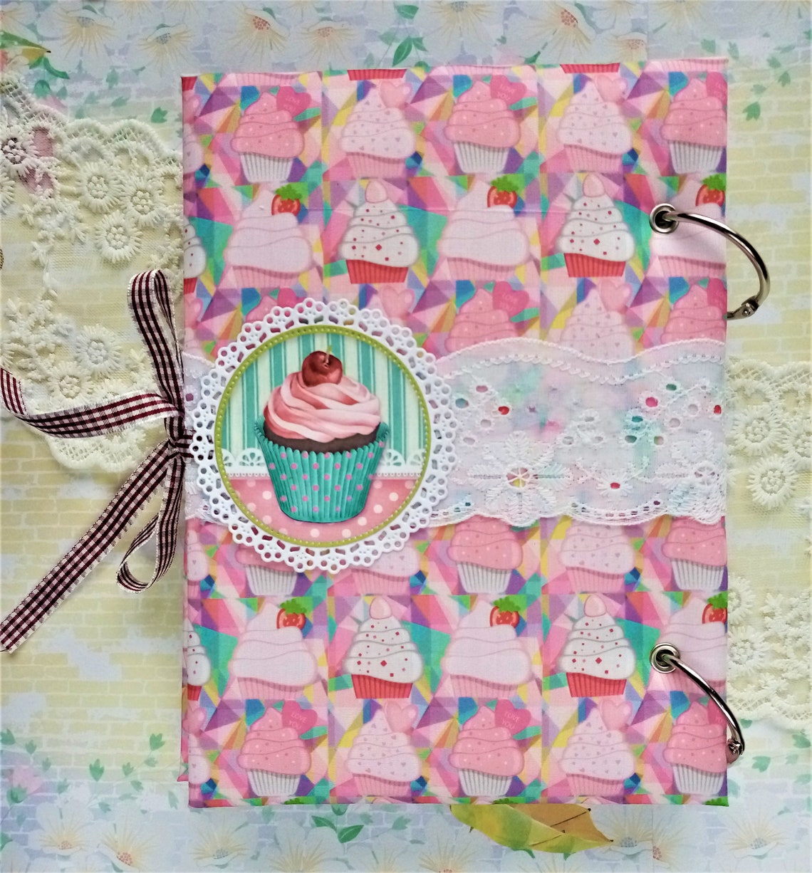Handmade recipe book with 50 blank recipe cards and 5 etsy