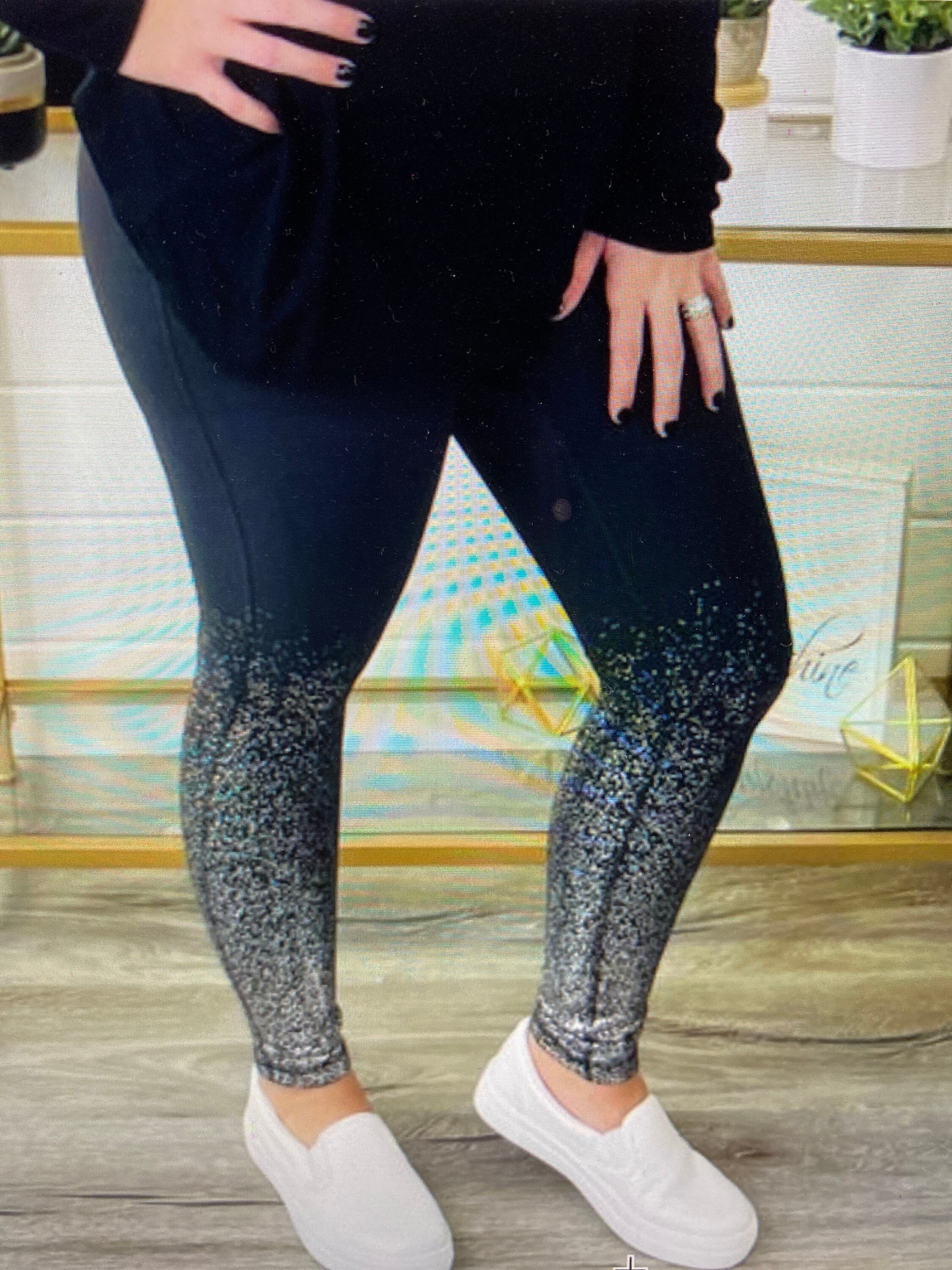 mono b foil leggings