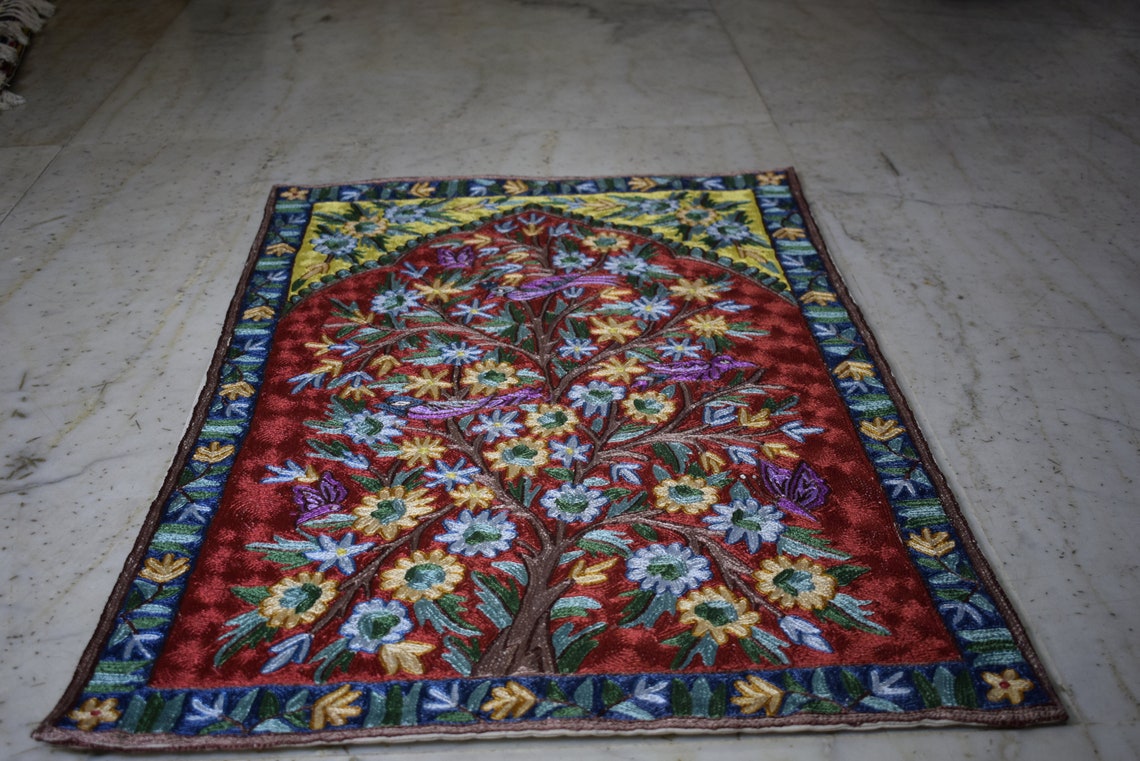 2ft x 3 ft Silk rug handmade Silk Rug for walls Silk Area Etsy